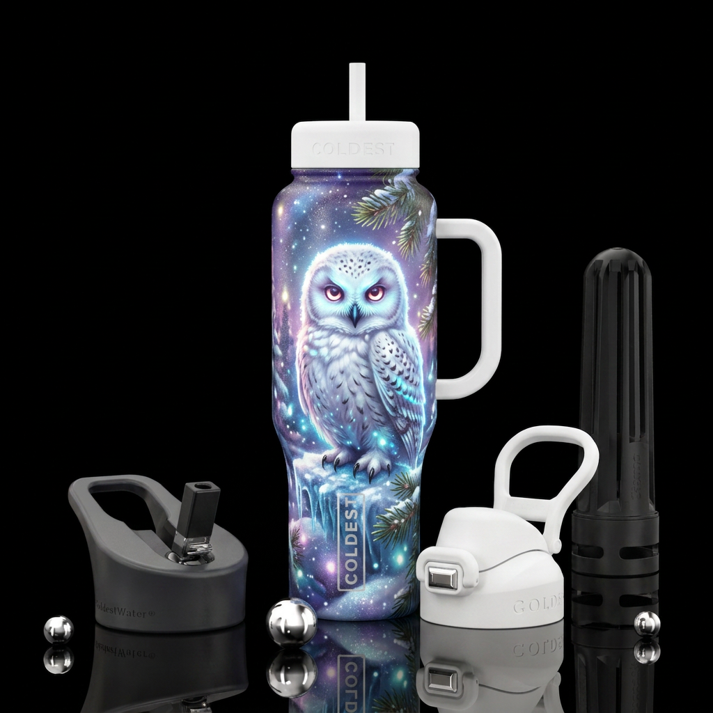 Owl 🦉 water bottle design