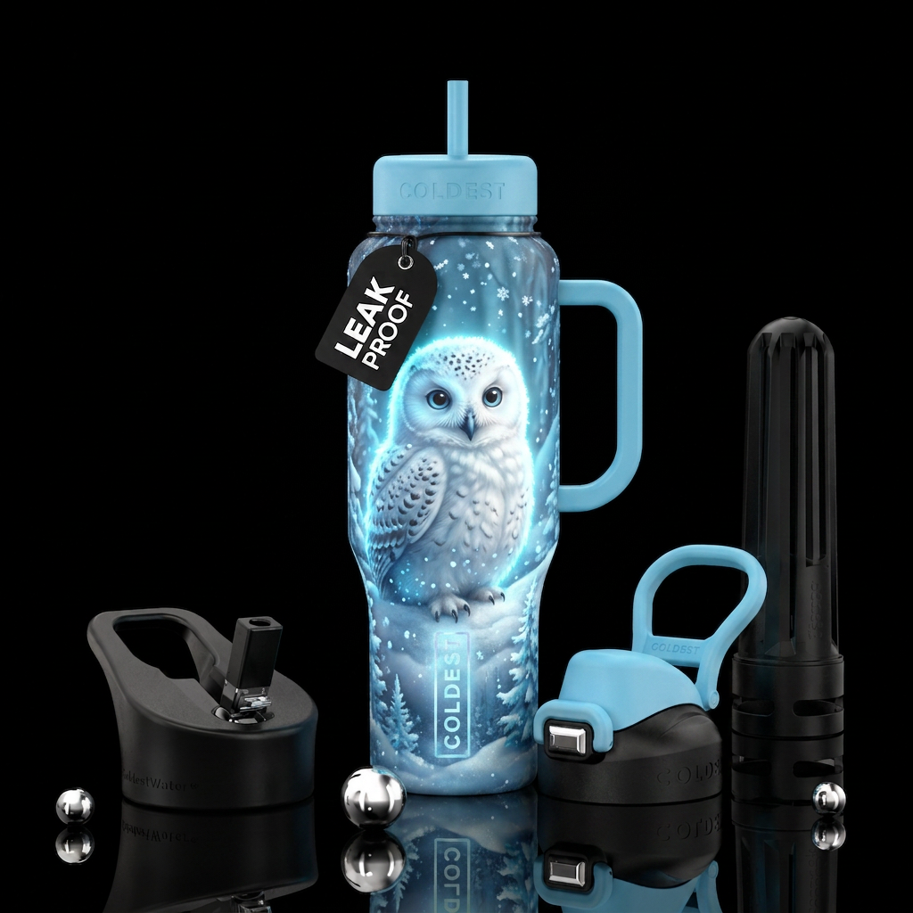 Baby owl 🦉 water bottle design