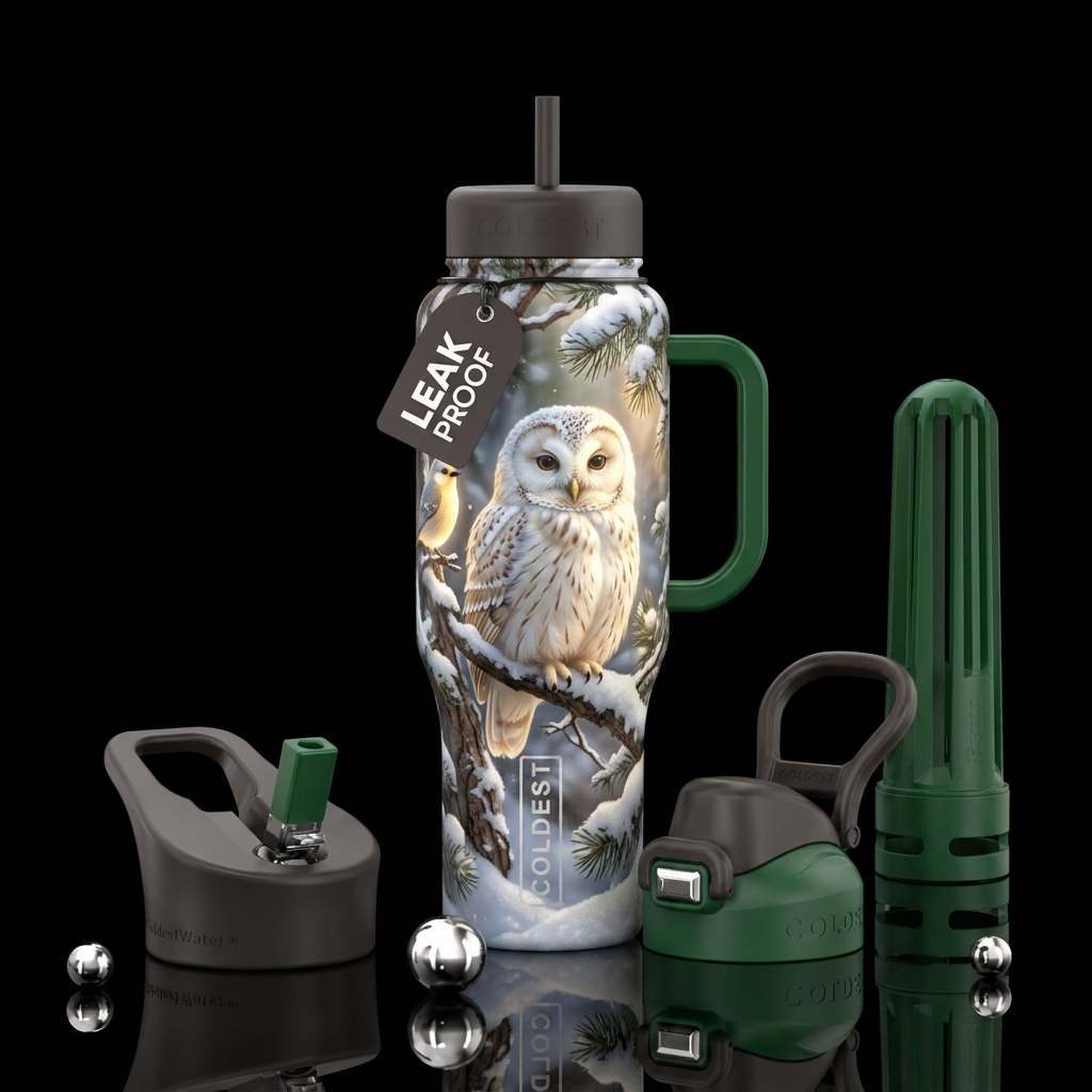 Owl 🦉 water bottle design