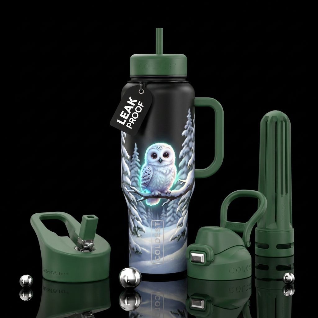Baby owl 🦉 water bottle design