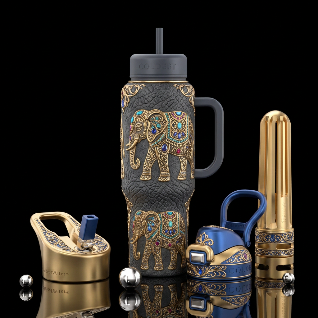 Elephant 🐘 water bottle design