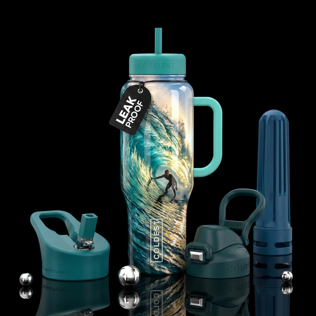 Surfing 🏄🏼‍♀️ water bottle design