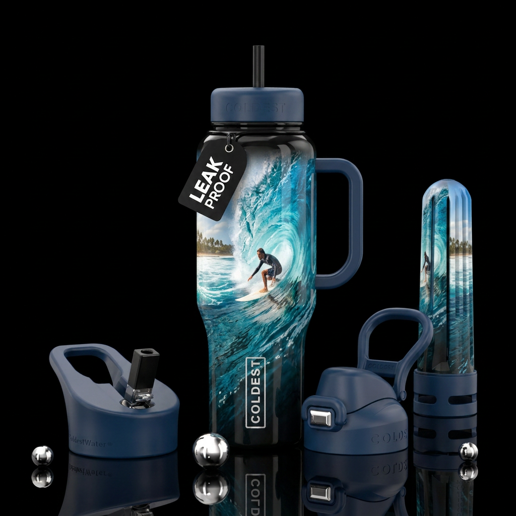 Surfing 🏄🏼 water bottle design