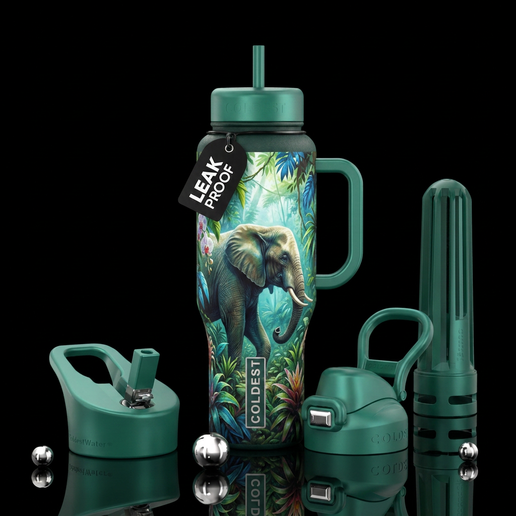 Elephant 🐘 water bottle design