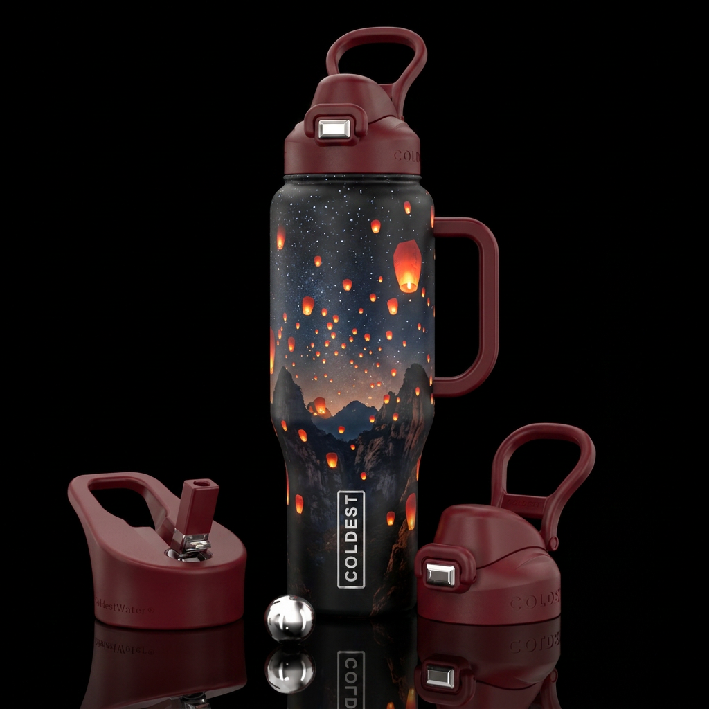 Lanterns water bottle design
