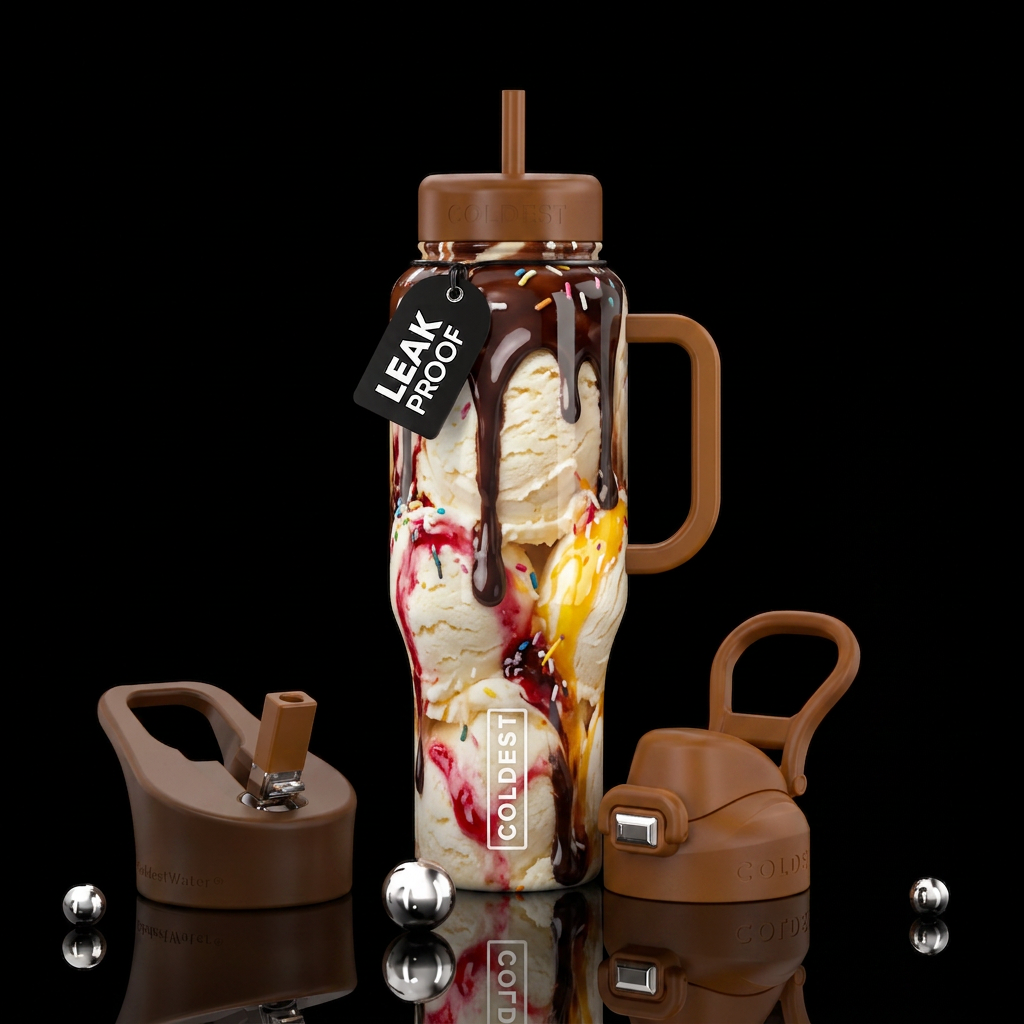 Ice cream water bottle design