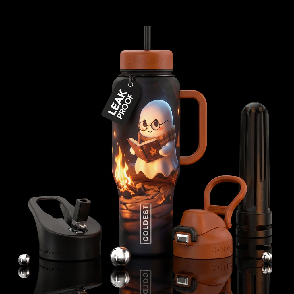 The coldest ghost water bottle design