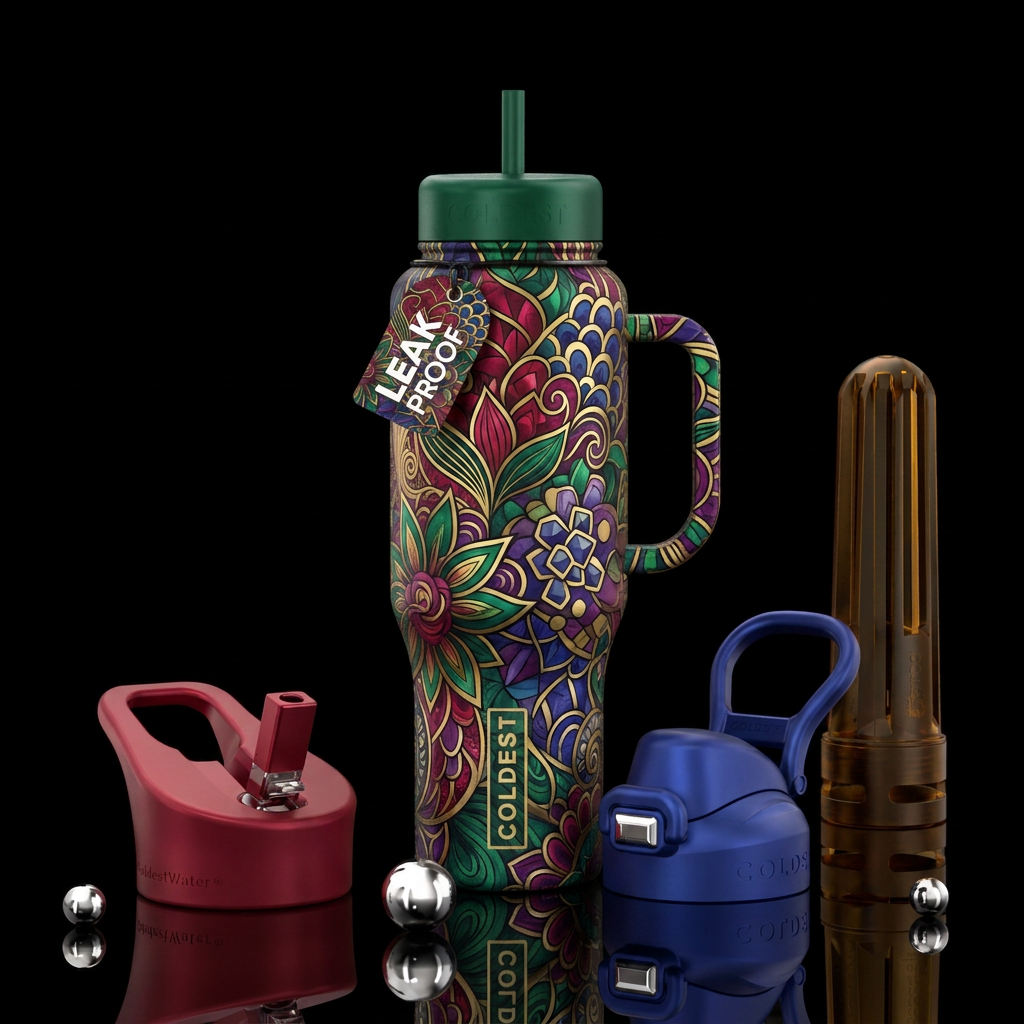 Art water bottle design