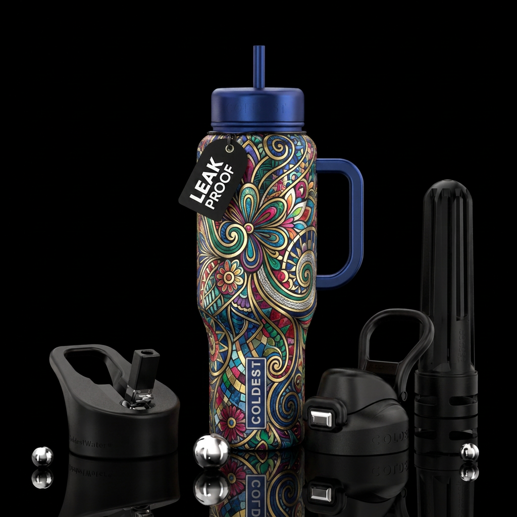 Art water bottle design