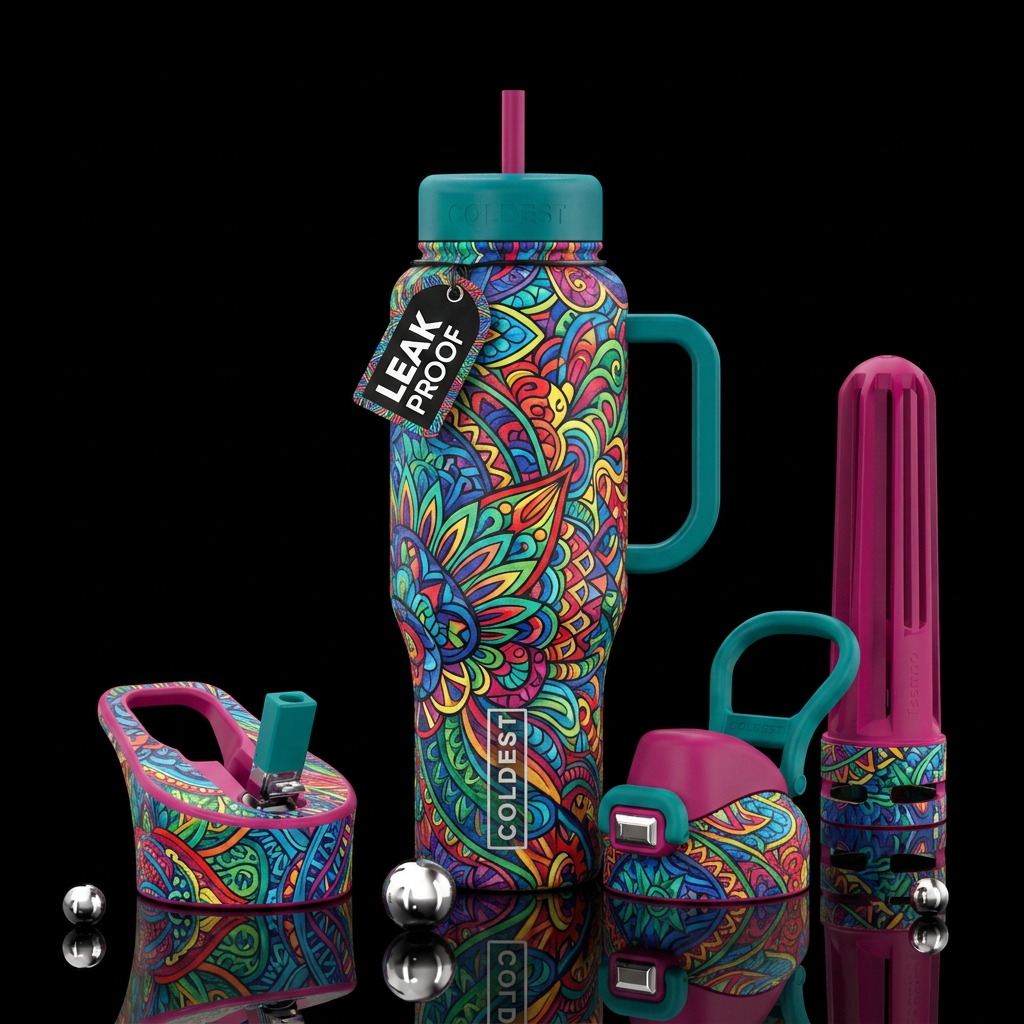 Art water bottle design
