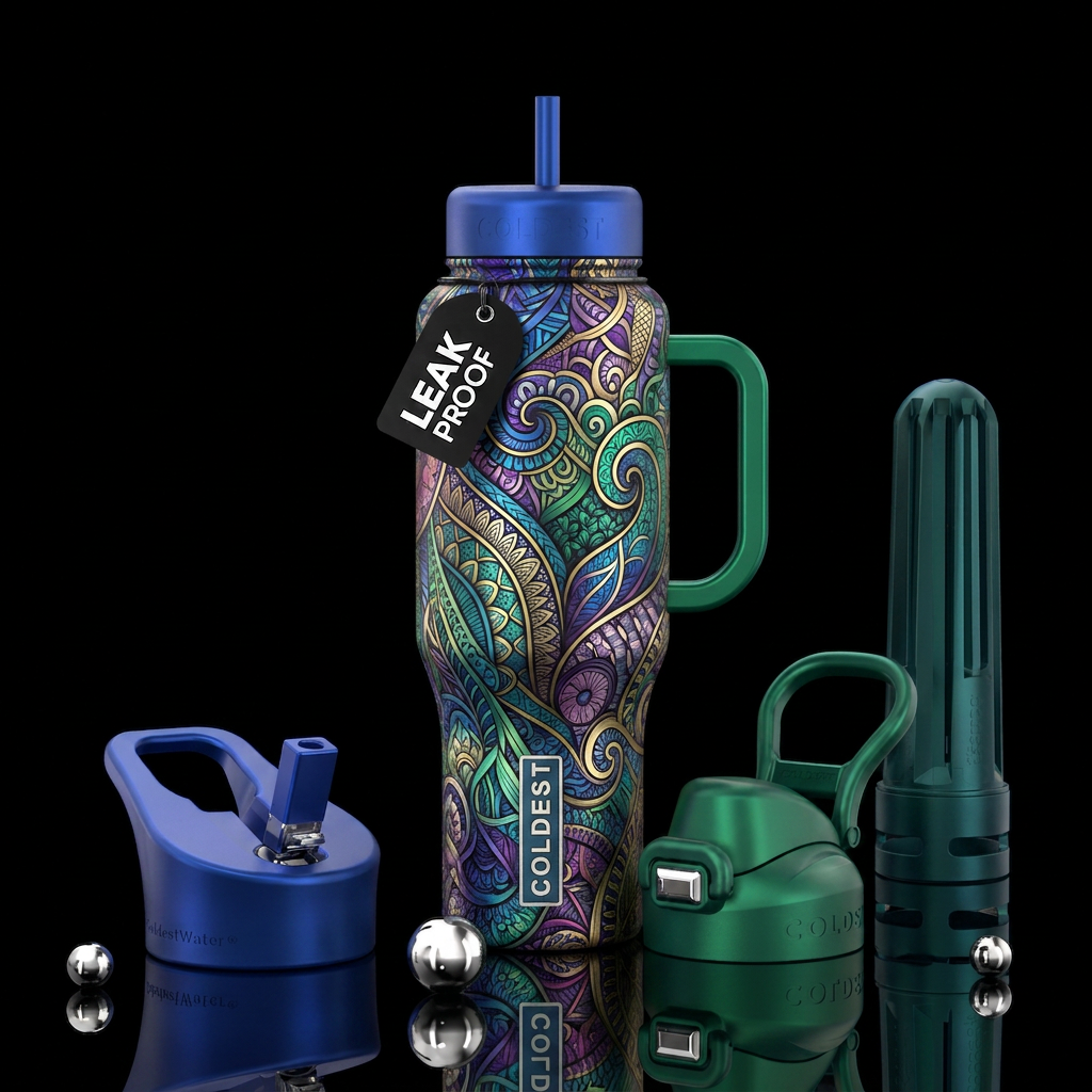 Art water bottle design