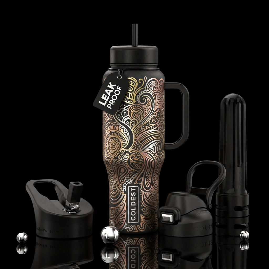 Art water bottle design