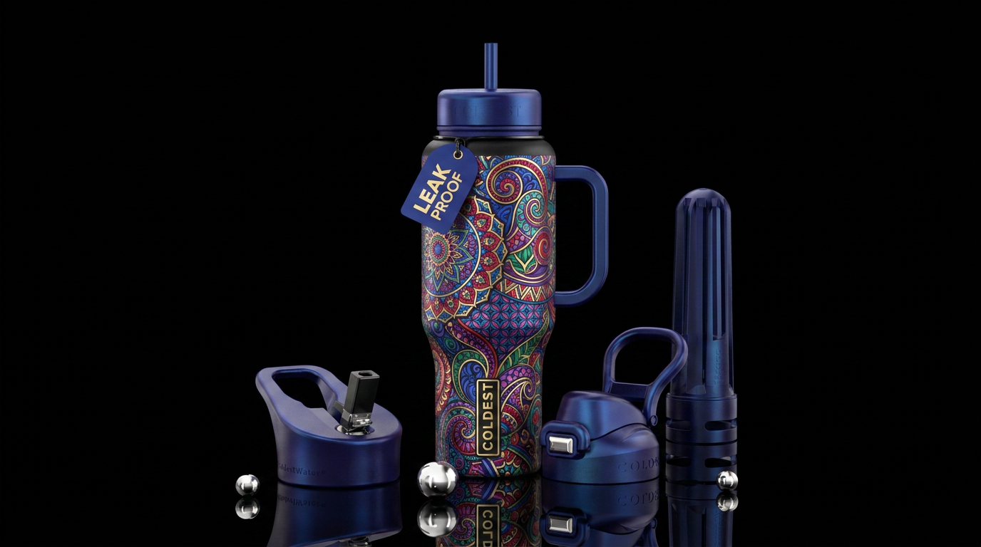 Art water bottle design