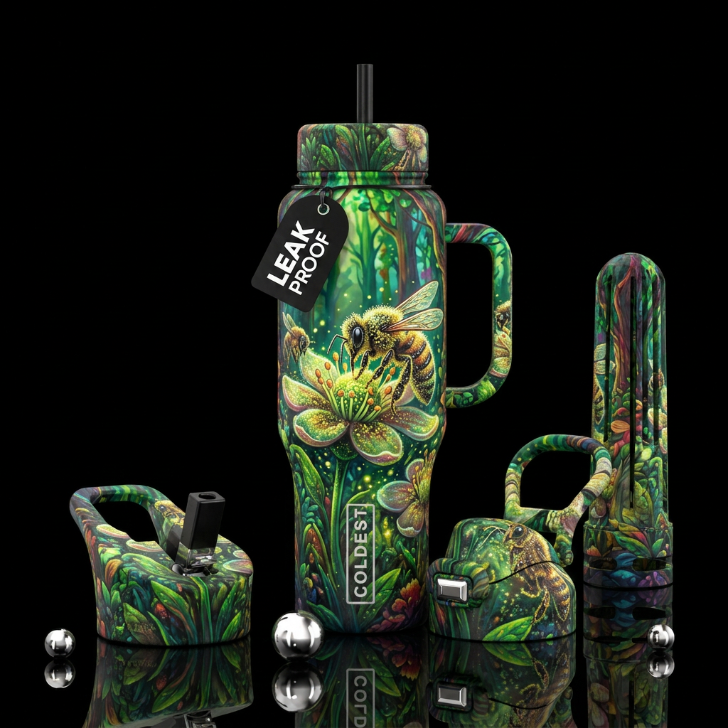 Bee beautiful water bottle design