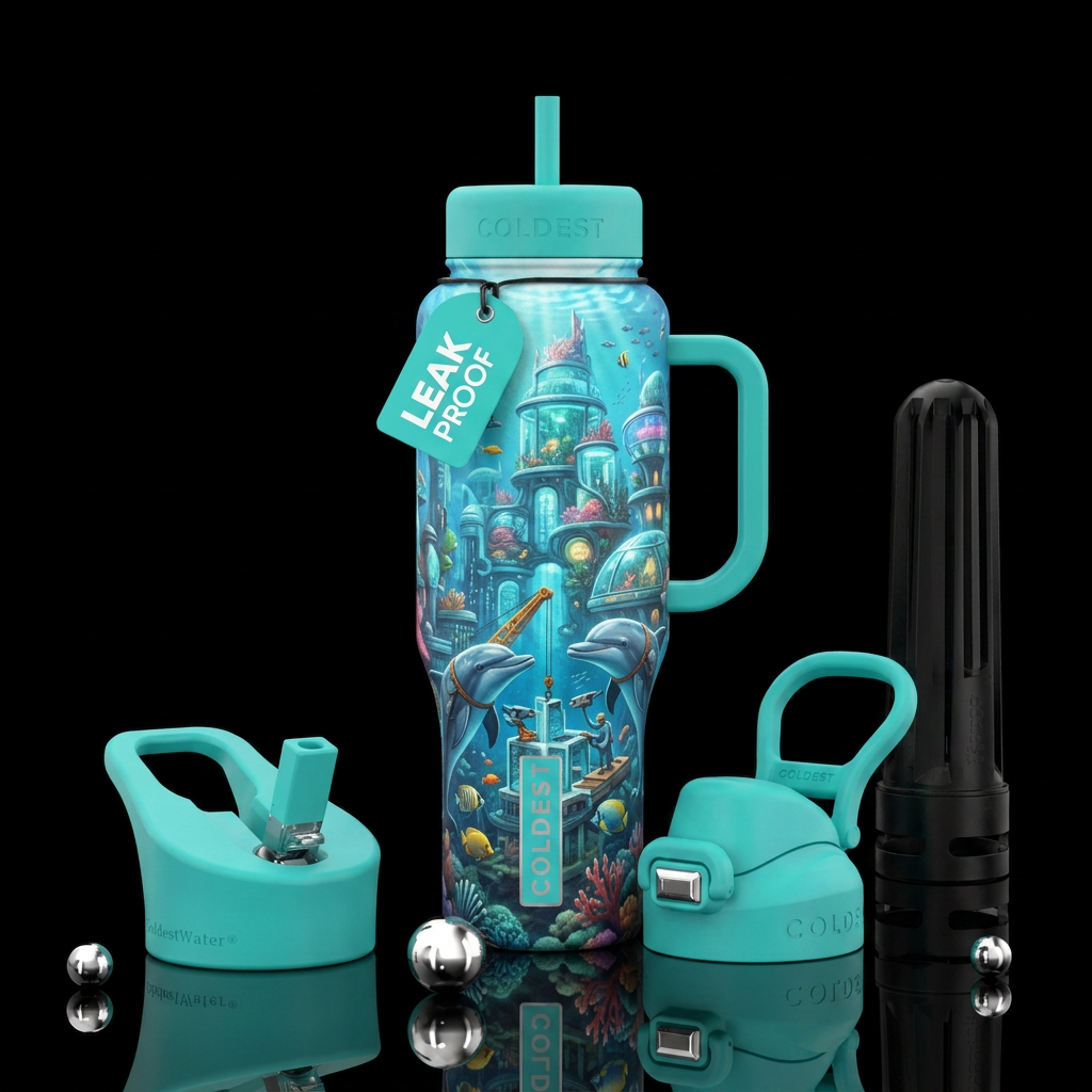 Gerald The dolphin 🐬 😂 water bottle design