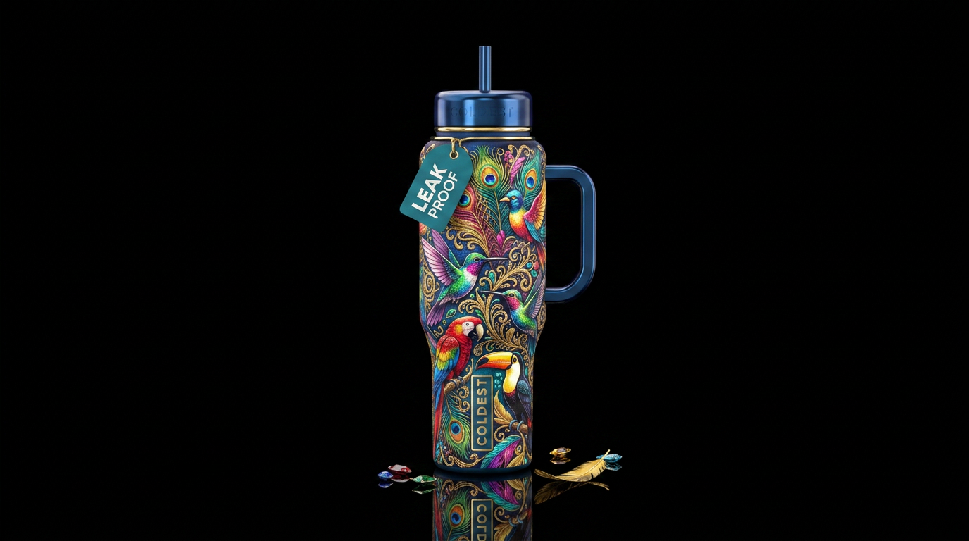 Rio carnival water bottle design