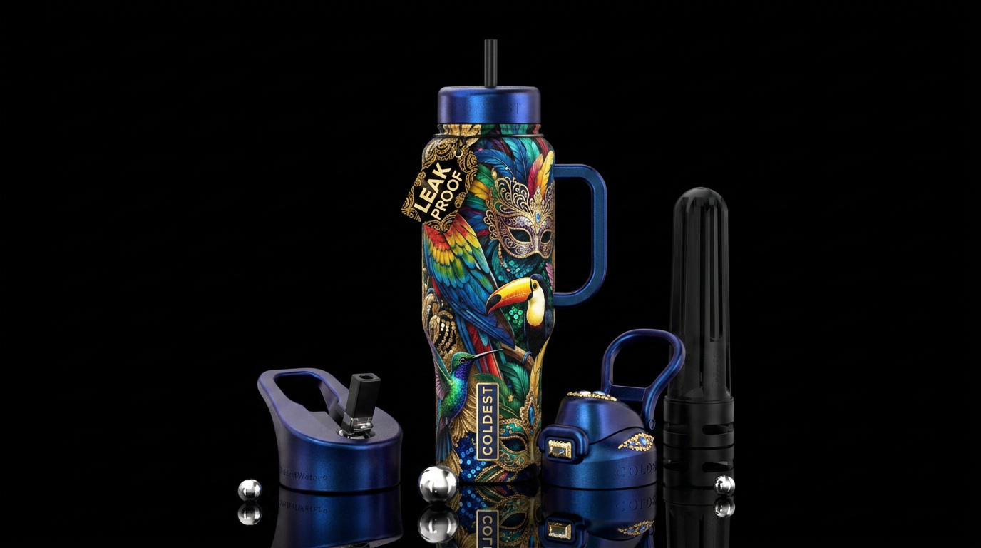 Rio carnival water bottle design
