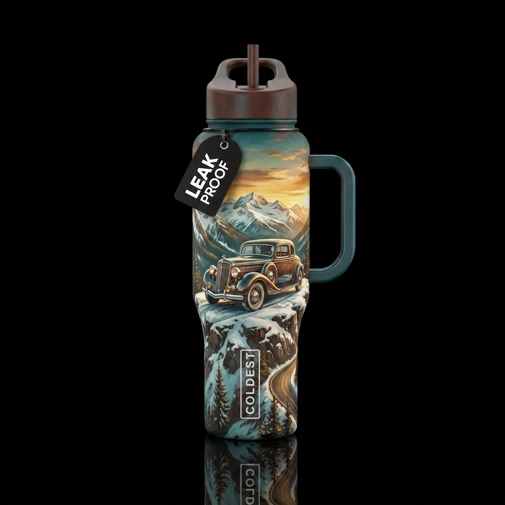 Old car water bottle design