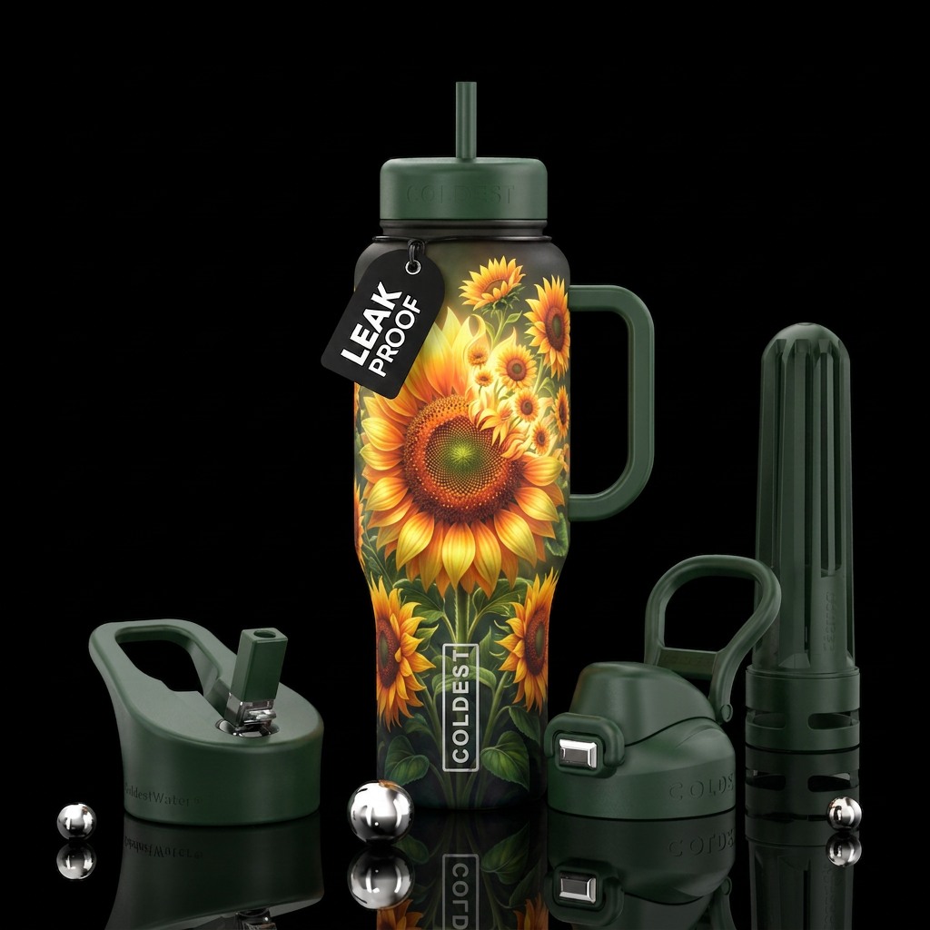 Sunflower 🌻 water bottle design