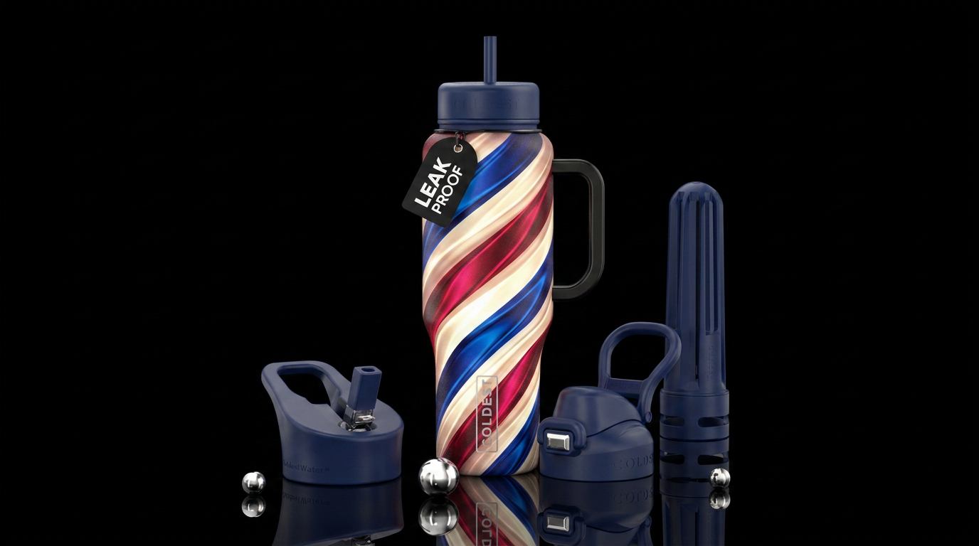 Barber 💈 water bottle design