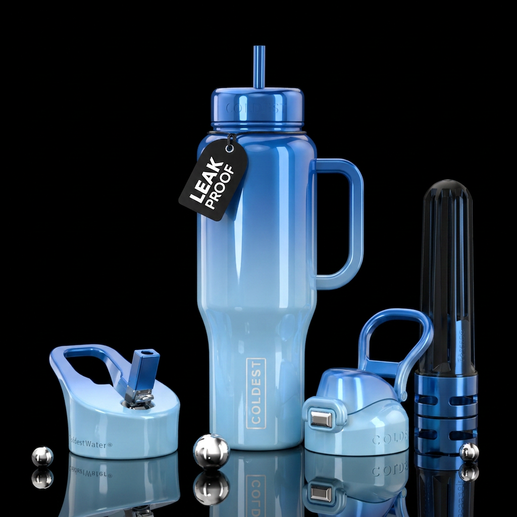 Blue nova water bottle design
