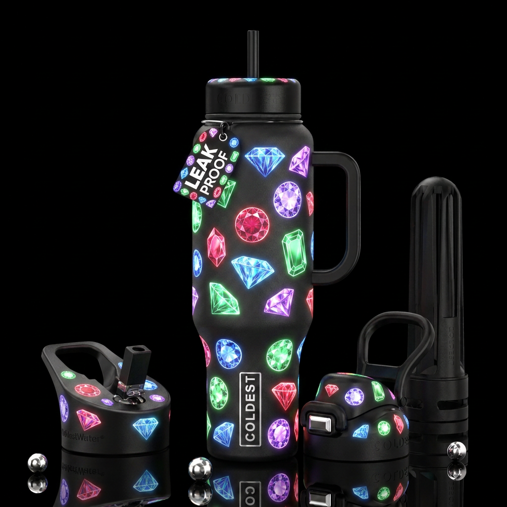 Diamonds water bottle design