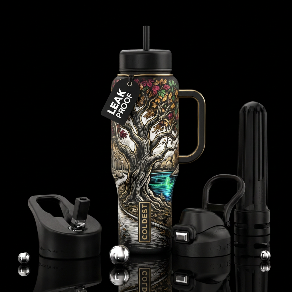 Art water bottle design
