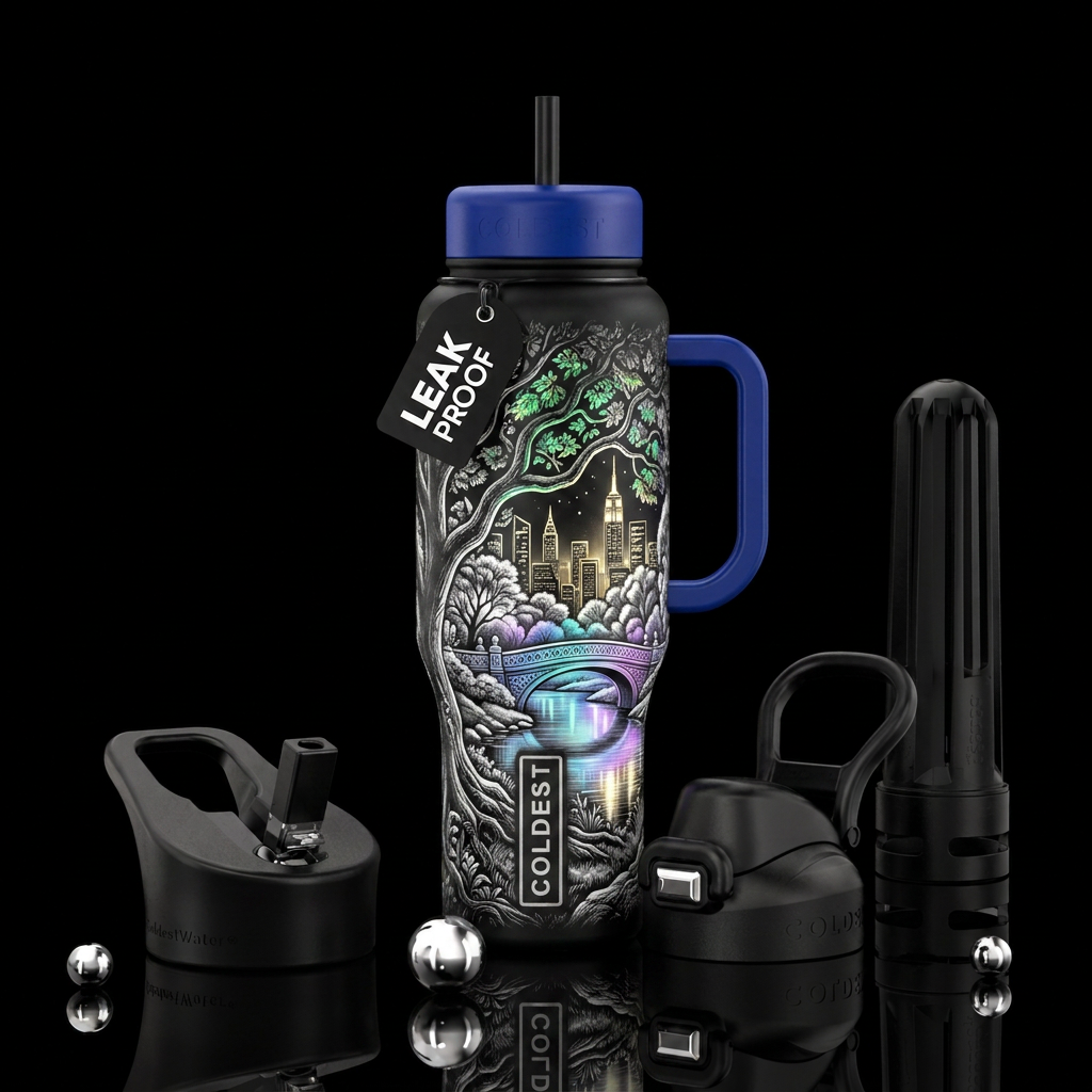 Art water bottle design