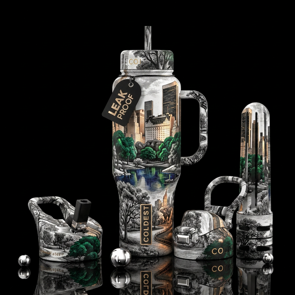 Art water bottle design