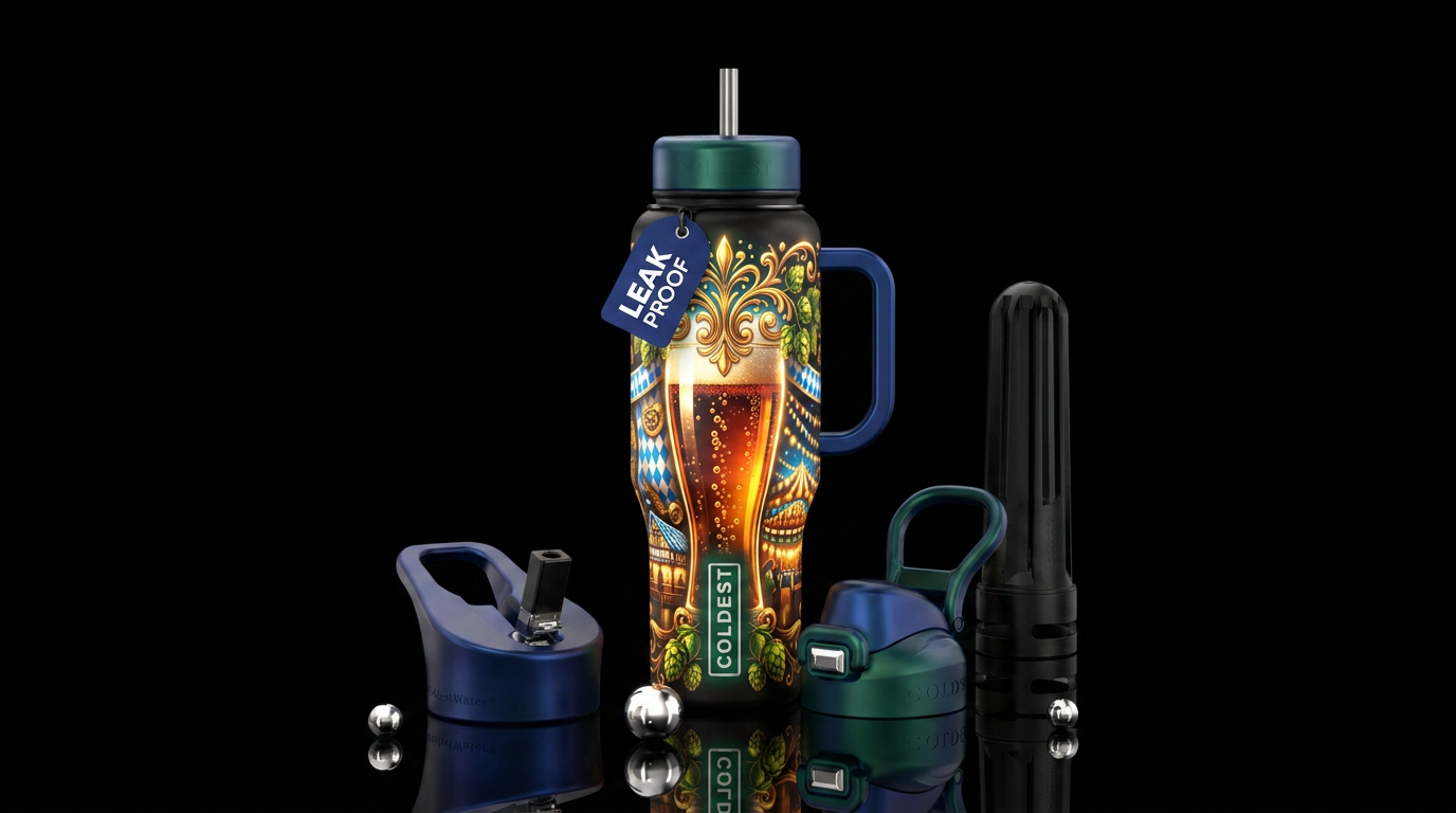 October fest water bottle design
