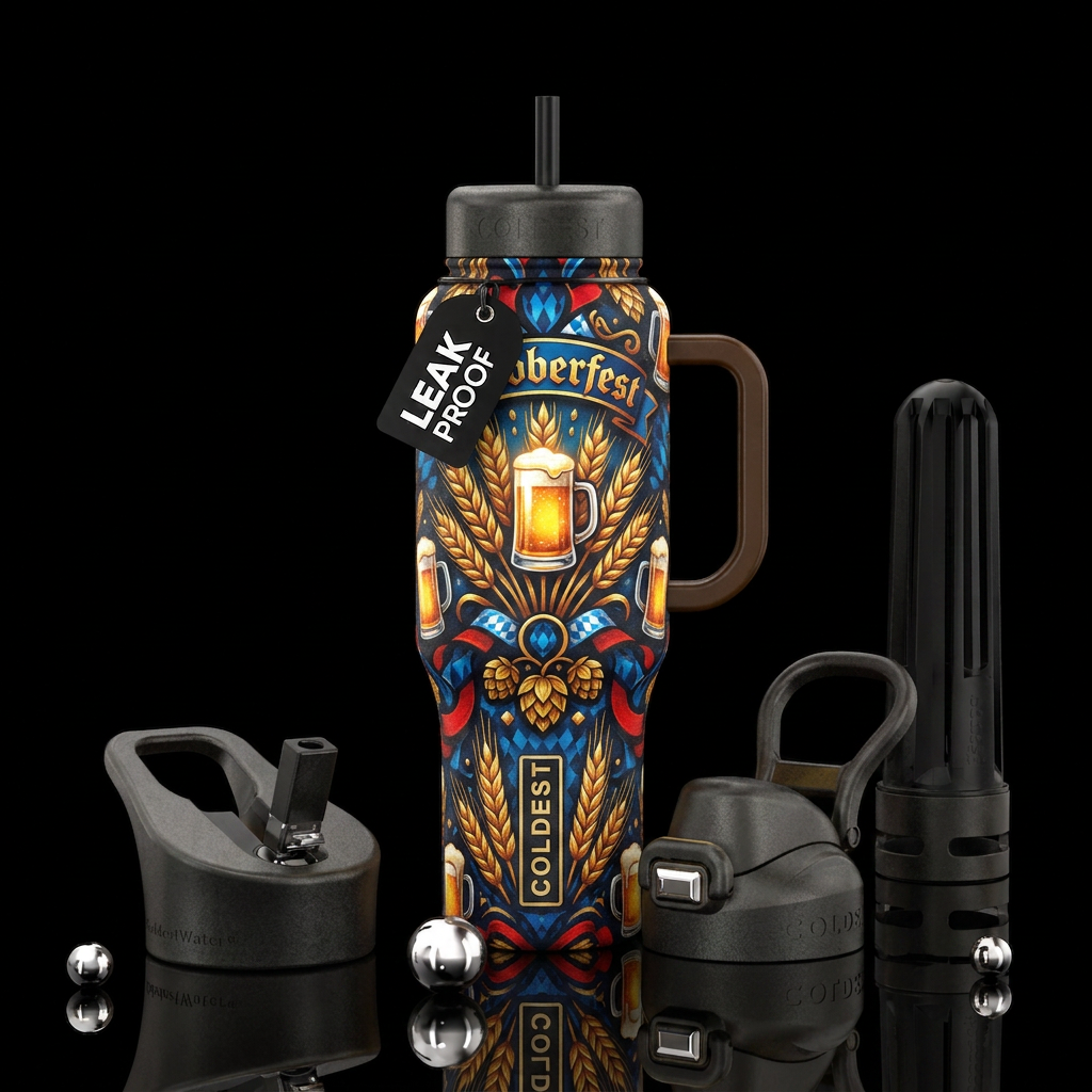 October fest water bottle design