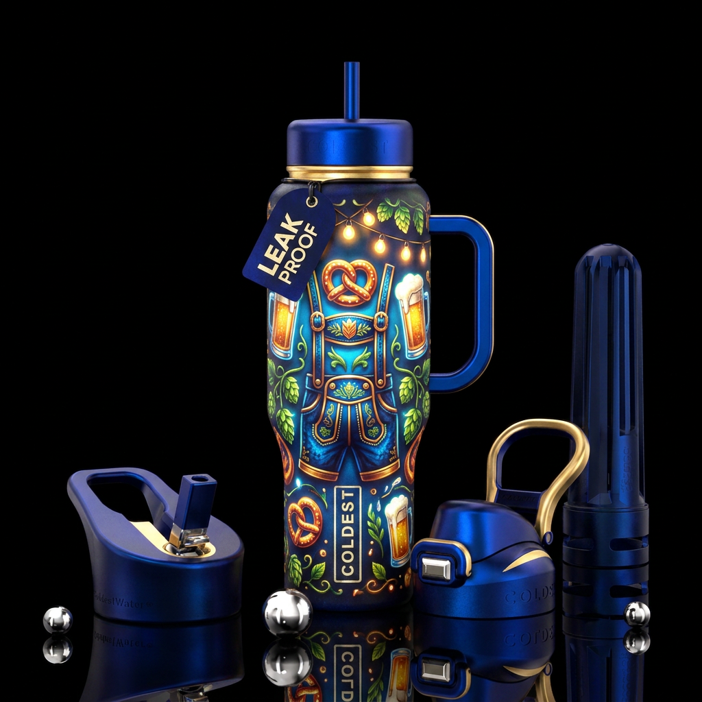 October fest water bottle design
