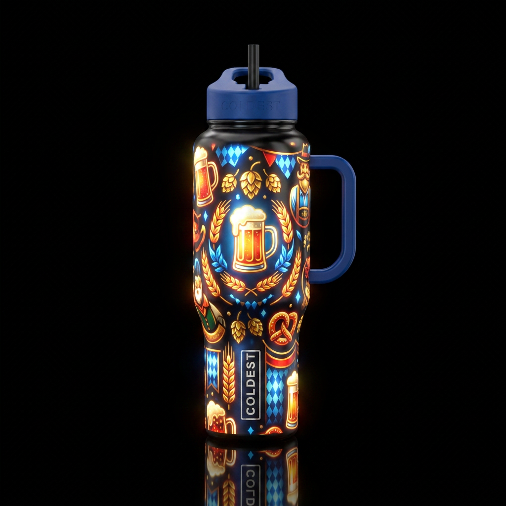 October fest water bottle design