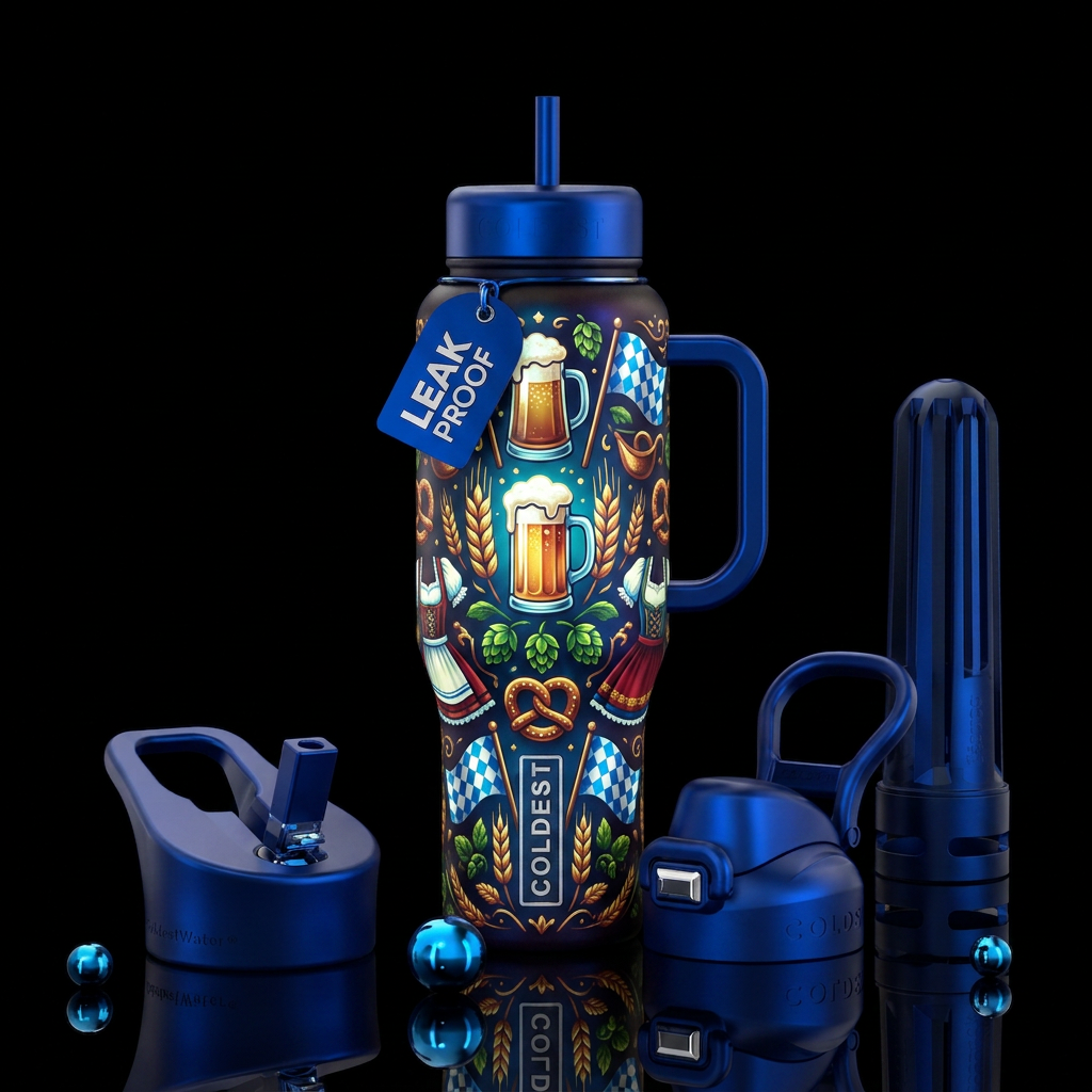 October fest water bottle design