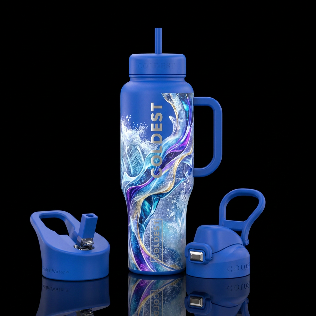 Ice water bottle design