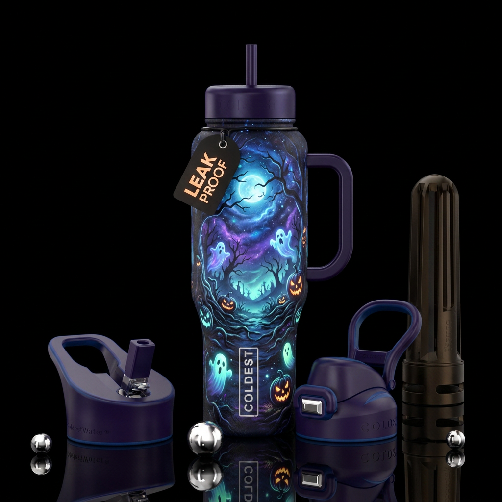 Halloween water bottle design