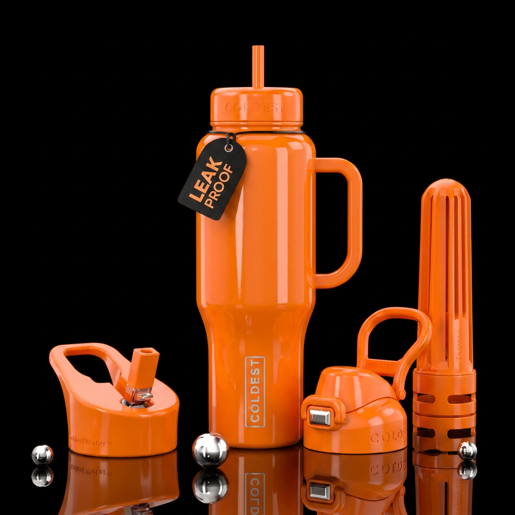 Tangerine orange 🍊 water bottle design