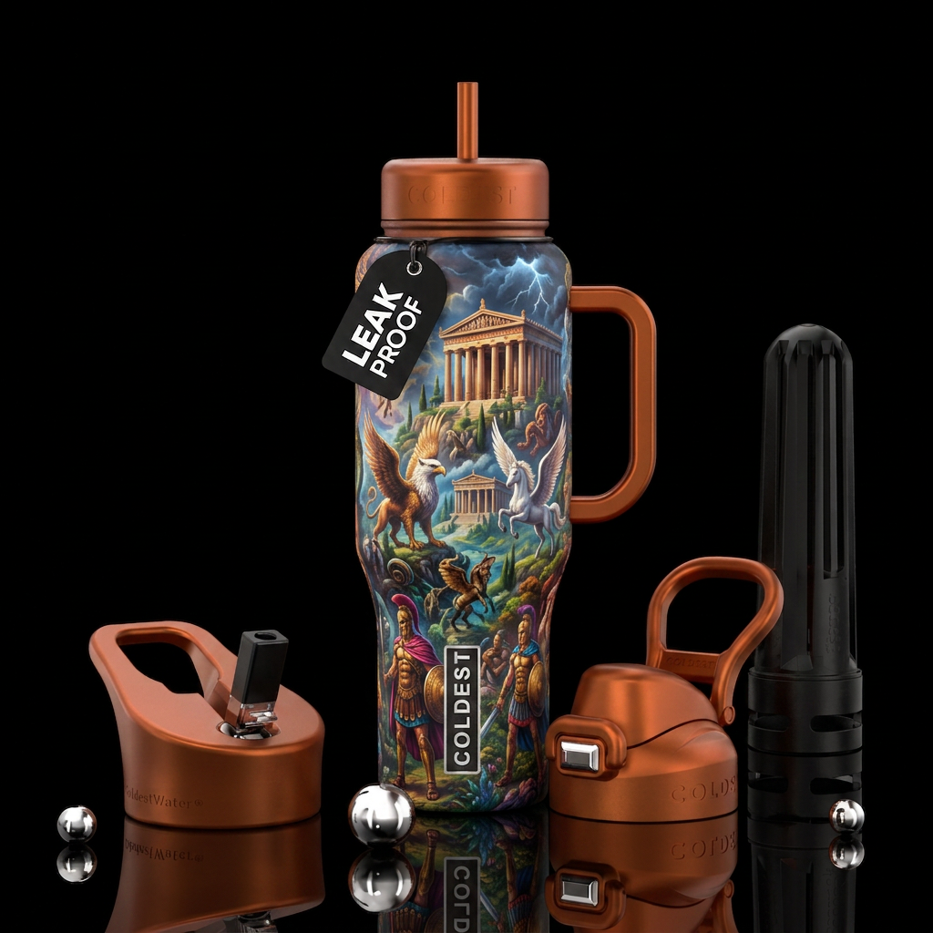 Art water bottle design