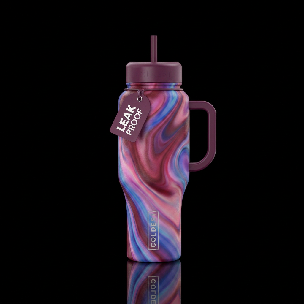 Art water bottle design