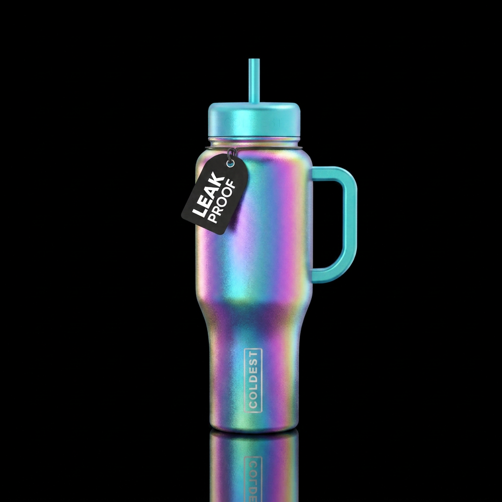 Pearlescent water bottle design