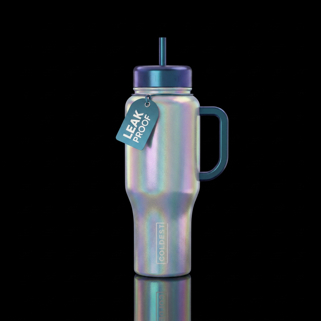 Pearlescent water bottle design