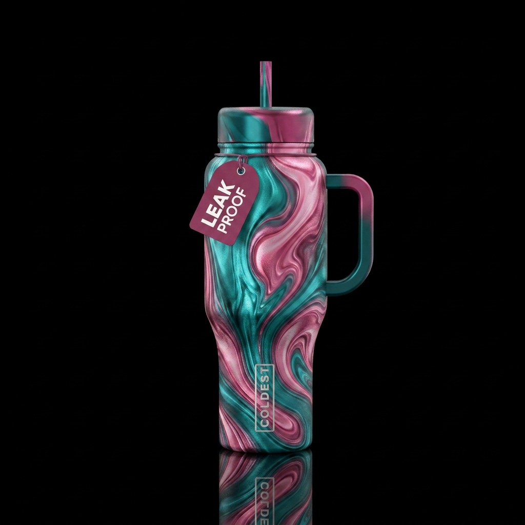 Art water bottle design