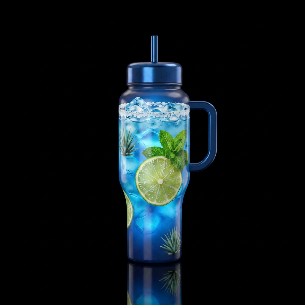 Margarita water bottle design