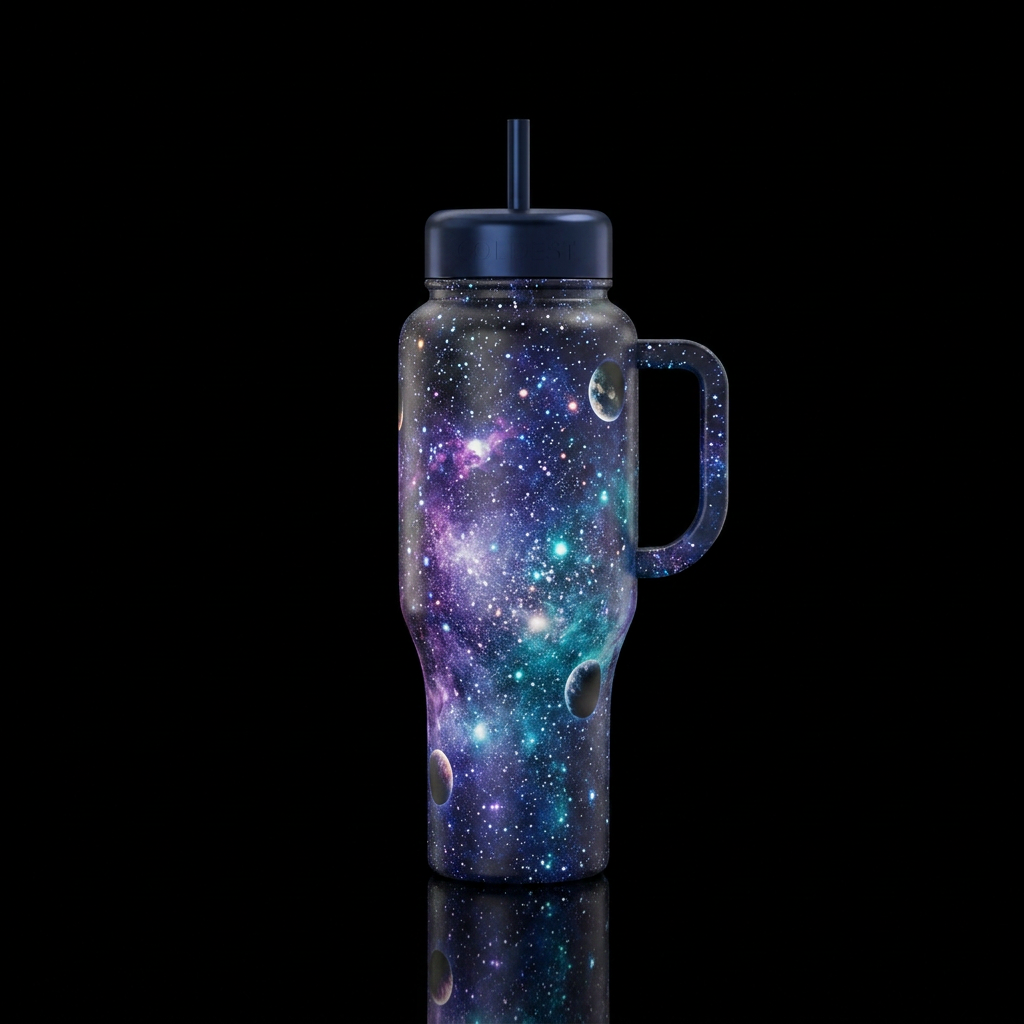 Space Milky Way water bottle design