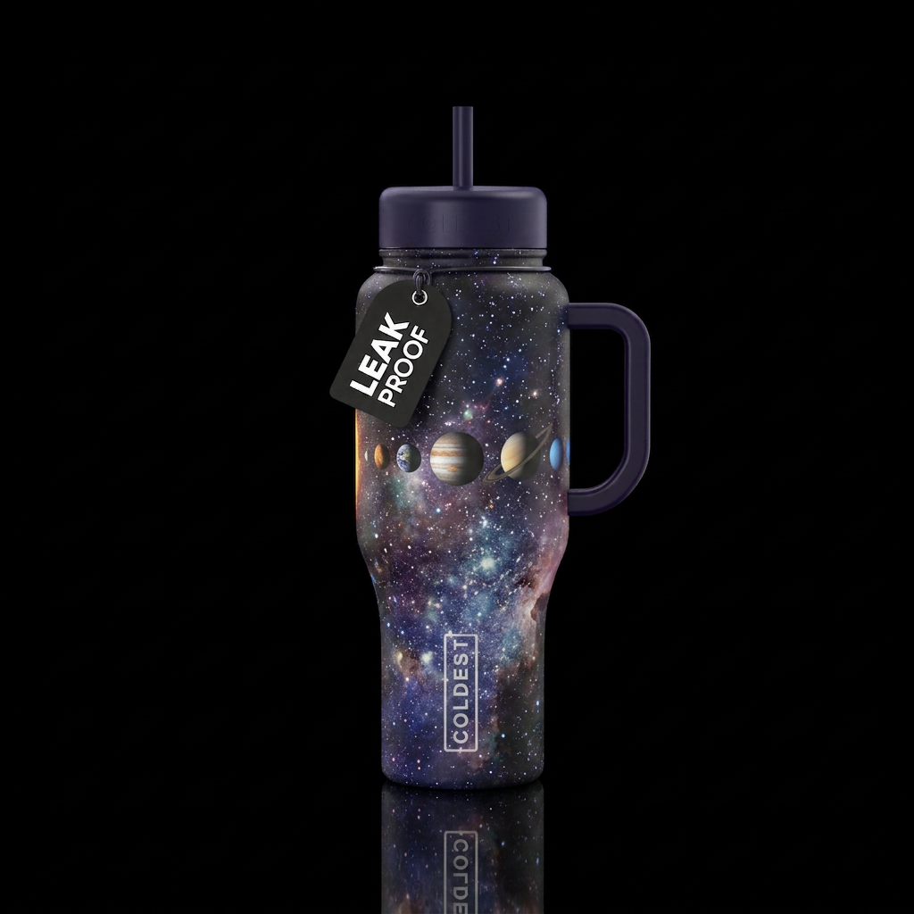 Space water bottle design