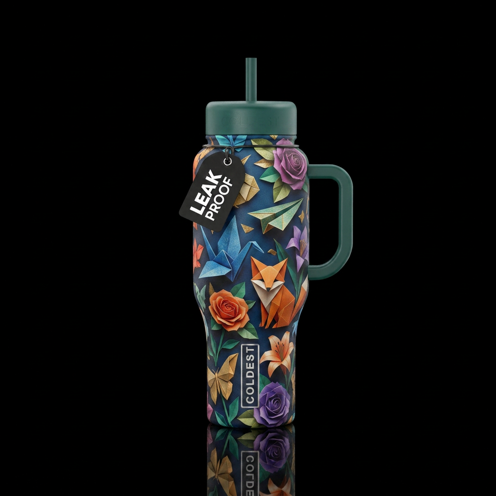 Origami water bottle design