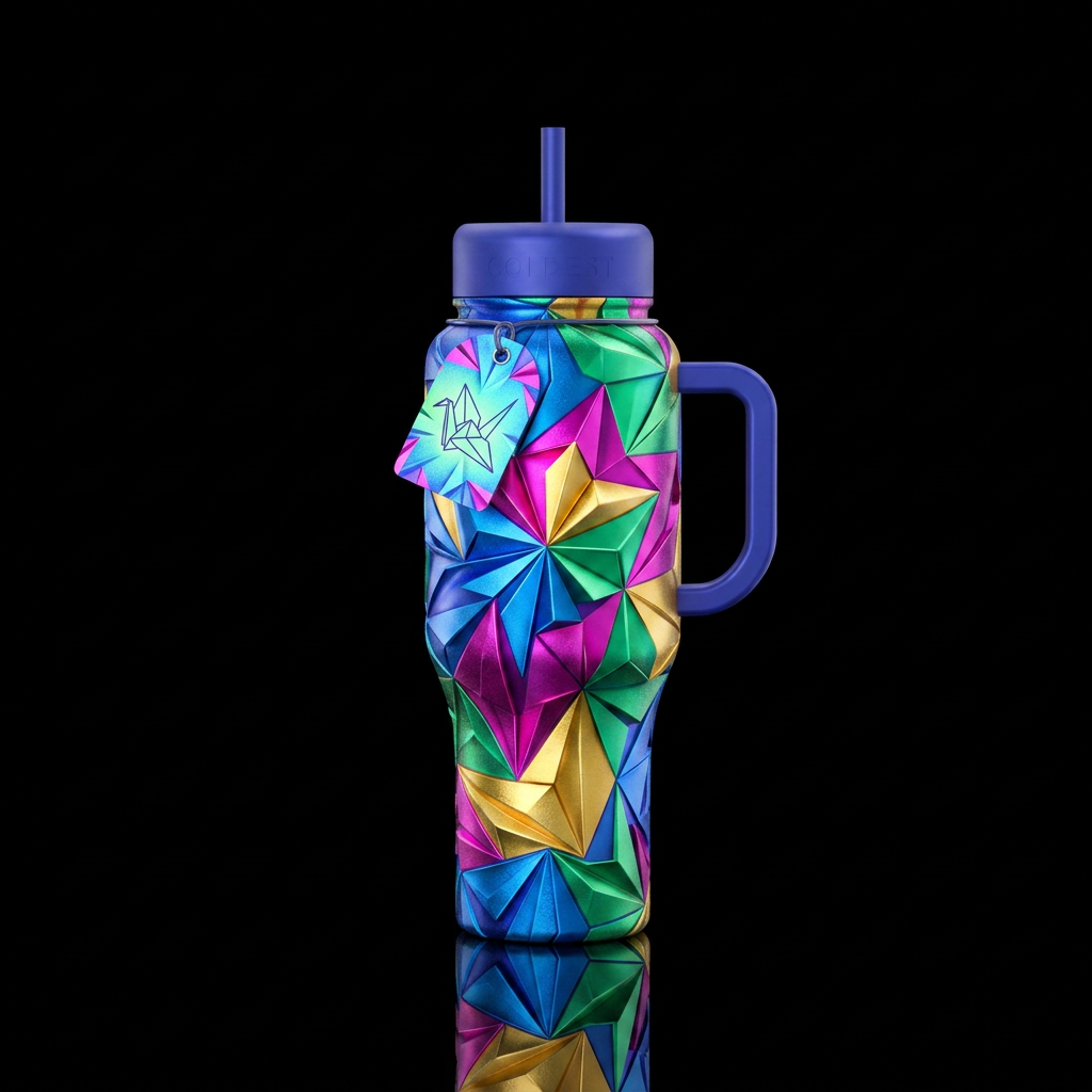 Origami water bottle design