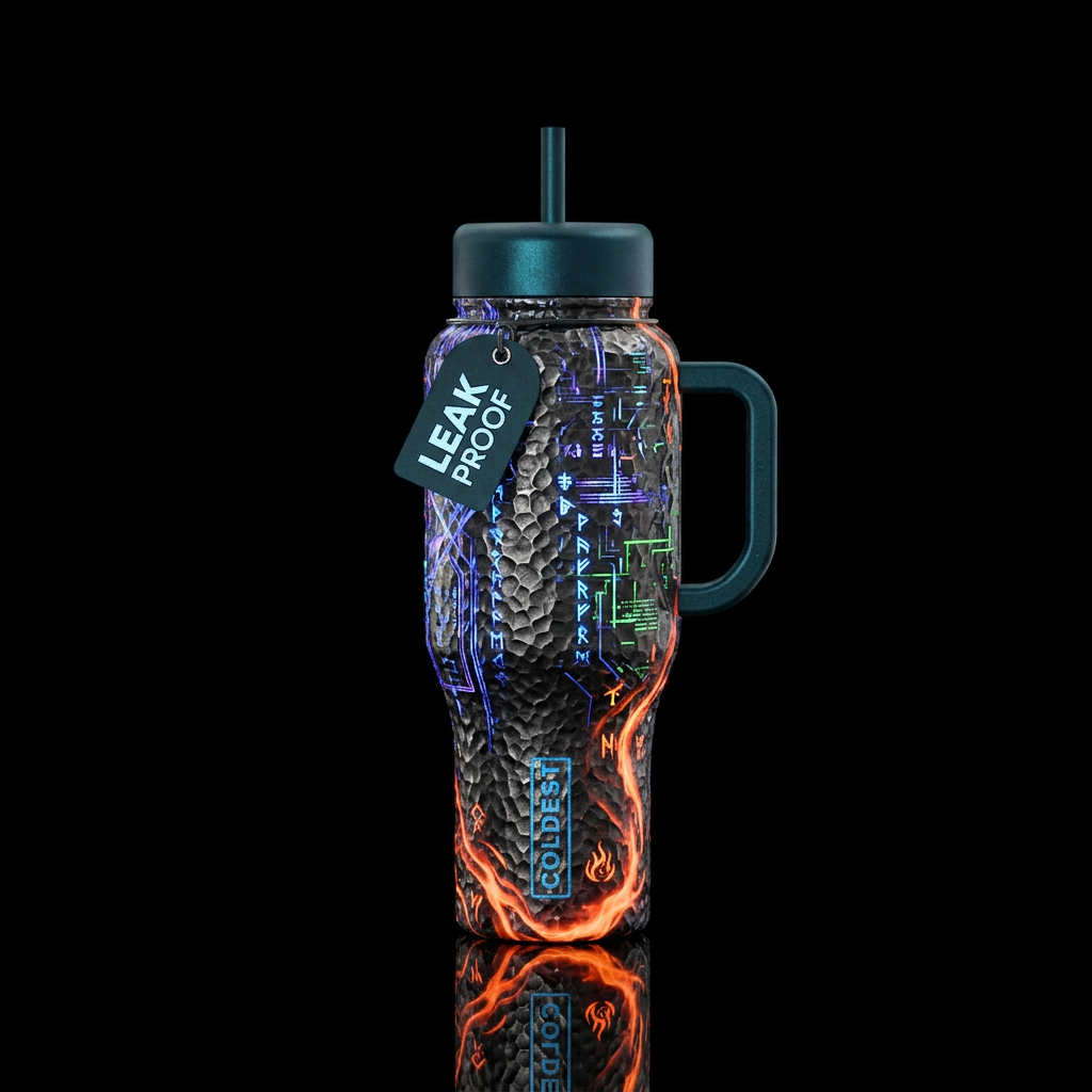 Art water bottle design