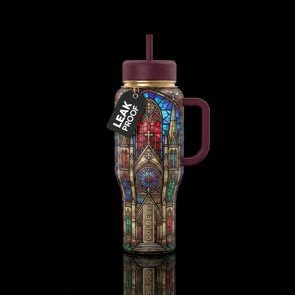 Church water bottle design