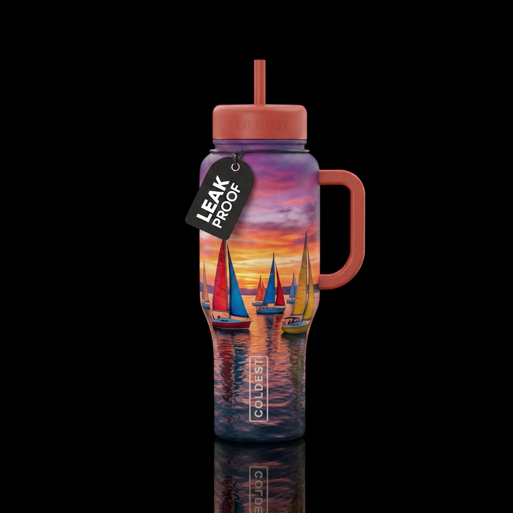 Sailboats ⛵️ water bottle design
